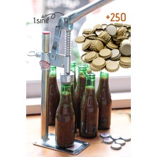 Macgon Şişe Kapatma Aleti Soda Gazoz Kapağı Kapama Makinası 250 Adet Kapak