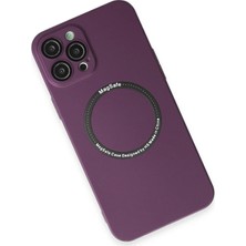Toyigoo Ieg™  Iphone 12 Pro Kılıf Jack Magneticsafe Lens Silikon - Mürdüm