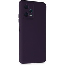 Toyigoo Ieg™  Xiaomi Redmi Note 12 5g Kılıf Nano Içi Kadife Silikon - Mor