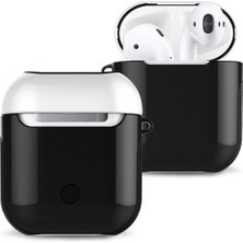 Toyigoo Ieg™  Airpods 2 (2.nesil) 3in1 Kılıf - Siyah-Beyaz