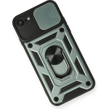 Toyigoo Ieg™  Iphone 7 Kılıf Pars Lens Yüzüklü Silikon - Yeşil