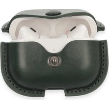 Toyigoo Ieg™  Airpods Pro 2 (2.nesil) Çanta Deri Kılıf - Haki Yeşil