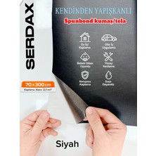 Serdax Extra Yapışkanlı Spunbond Kumaş/tela Kaplama Siyah 70CM x 300 cm