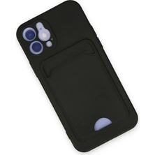 Toyigoo Ieg™  Iphone 12 Kılıf Kelvin Kartvizitli Silikon - Siyah