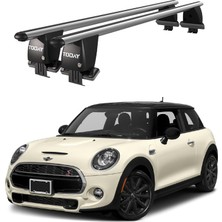 Today Auto Royal Mini Cooper (2014-2018) Uyumlu Gri Kilitli Ara Atkı Port Bagaj Tavan Barı