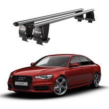 Today Auto Royal Audi A6 (2018 ve Sonrası) Uyumlu Gri Kilitli Ara Atkı Port Bagaj Tavan Barı