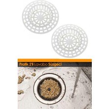 Macgon Pratik 2'li Plastik Lavabo Süzgeci| Evye Lavabo Süzgeci | Küvet Lavabo Süzgeç