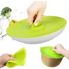 Macgon Silikon Kapak Tencere Kapağı Yemek Üstü Kapatıcı Çok Amaçlı Kapak 24 cm