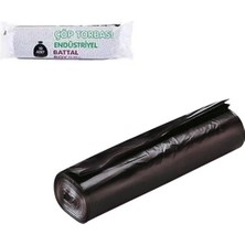 Macgon Endüstriyel Battal Boy Çöp Torbası 72X95 cm Siyah