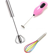 Macgon 3lü Çırpıcı Set - (Bas-Çek\pilli\slikon)