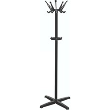 Macgon Askılık Portmanto Pratik Ayaklı Elbise Askılığı Siyah - Siyah