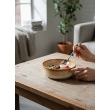 Lia Porselen Joker Kase Kahverengi Akıtma File 12 cm