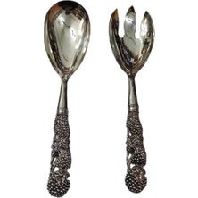 Macgon Yargıcı 2 Li Gümüş Kaplama Kasık Seti