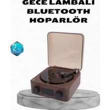 Venüs Shopping Gece Lambası Bluetooth Hoparlör Dijital Saat Çok Fonksiyonlu Su Dalgası Işıklı