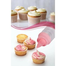 Macgon Pasta Kek Cupcake Dekorasyon Süslemesi Için 7 Başlıklı Mini Krema Pompası