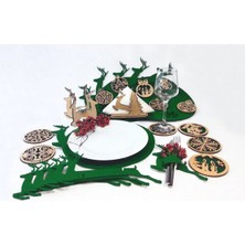 Macgon Yenıyıl Konseptli Yeşil Maksi Sofra Seti (26 Parça)