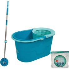 Macgon Mop Set Pratik Temizlik Seti Sıkma Sistemli Döner Başlıklı -Yeni-