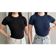 Betnur Kadın Kısa Kollu Modal Kumaş Bady