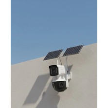 Venüs Shopping Çift Solar Panelli 4g Kablosuz Ip Güvenlik Kamerası 9mp ve Hareket Takipli