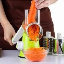 Macgon Pratik Kollu 3 Çelik Başlıklı Doğrayıcı Rende Sebze Doğrayıcı Kollu Rende