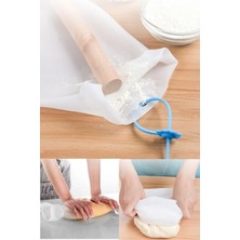 Macgon Sıcağa Dayanıklı Gıdalarınızı Da Depolayabileceğiniz Büyük Boy Silikon Şeffaf Hamur Yoğurma Torbası