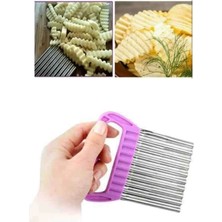 Macgon Paslanmaz Çelik Pratik Patates Dilimleyici Cipser Meyve Dilimleyici Şeklli Sebze Dilimleme