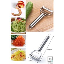 Macgon Pratik Paslanmaz Çelik Turbo Jülyen Meyve Sebze Soyucu Kesici Doğrayıcı