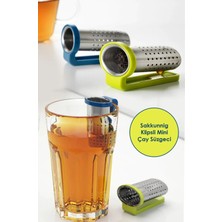 Macgon Pratik Sakkunnig Klipsli Mini Çay Süzgeci | Çay Süzgeç| Pratik Çay Süzgeci - 1 Adet