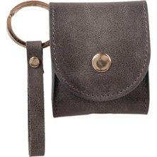 Venüs Shopping Apple Airpods 2.nesil Uyumlu Deri Kılıf Mai Snap VS05 Gri