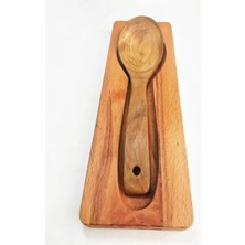 Macgon Doğal Gürgen Ağaç El Yapımı(Handmade) Kirli Kaşık Altlığı Stand Kaşıklık