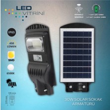 Macgon 30W Sensörlü Solar Sokak Armatürü