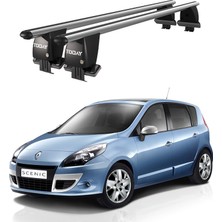 Today Auto Royal Renault Scenic (2013-2016) Uyumlu Gri Kilitli Ara Atkı Port Bagaj Tavan Barı