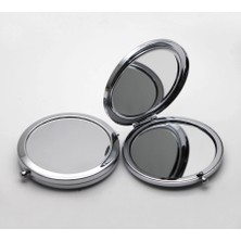 Venüs Shopping ﻿promosyon Cep Aynası (Gümüş Renk)