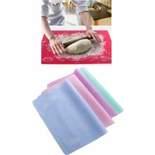 Macgon 1. Sınıf Kaliteli Silikon Ölçülü Çok Amaçlı Hamur Açma Matı 45 cm x 65 cm