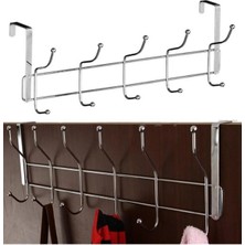 Macgon 3 Lü Kapı Arkası Askı Askılık Pantalon Gömlek Havlu Bornoz Askısı Metal Askı