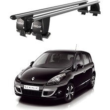 Today Auto Royal Renault Scenic (2009-2013) Uyumlu Gri Kilitli Ara Atkı Port Bagaj Tavan Barı