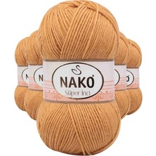 MiraLive 5 Adet Süper Inci El Örgü Ipi 100 gr Altuni 294