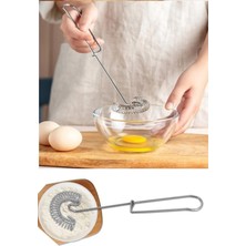 Macgon Yaylı Yumurta Çırpıcı Metal Yeni Model Mikser Krsos Karıştırıcı Saplı