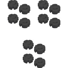 Macgon 12 Adet Priz Kapağı Siyah, Priz Kapatıcı Priz Koruma Kapağı