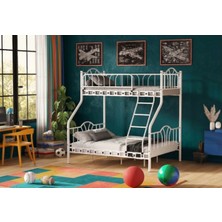 Missidea Imaj 3 Kişilik Ebeveyn 3'lü Metal Ranza Beyaz 90X200 cm