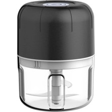 Macgon Portatif Kablosuz Mini 250ML Blender Mutfak Robotu USB Şarj Siyah