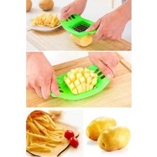 Macgon Pratik Küp Çelik Bıçaklı Patates Dilimleyici Sebze ve Yumurta Dilimleyici Çok Amaçlı Dilimleyici