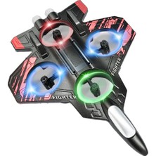 Fantastik Store Uzaktan Kumandalı Drone Uçak LED Işıklı 360 Derece Akrobatik Hareket Özellikli - Lisinya