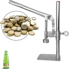 Macgon Vip Şişe Kapatma Makinesi Gazoz Kapağı KAPATICI+100 Adet Kapak