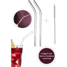 Macgon 2'li Eğimli Cam Pipet Temizleme Fırçası 2 Adet Pipet