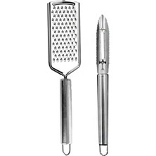 Macgon Paslanmaz Çelik Rende ve Soyacak Peynir Çikolata Zencefil Patates Limon Rende Sebze Soyucu