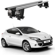 Today Auto Royal Renault Megane (2009 ve Sonrası) Uyumlu Gri Kilitli Ara Atkı Port Bagaj Tavan Barı