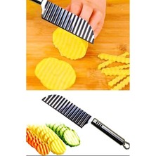 Macgon Şekilli Patates Kesici Bıçak&sebze Zigzag Kesme Kesici