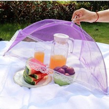 Macgon Gıda Şemsiyesi Büyük Boy Yiyecek Yemek Sinek Koruyucu 40X40X30 Cm. Gıda Koruma Şemsiyesi