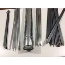 Macgon Mangal Şiş Seti- 10 Ar Adet 55 cm Adana Kebap, Et ve Ciger Şişi, Şiş Kutusu Hediye